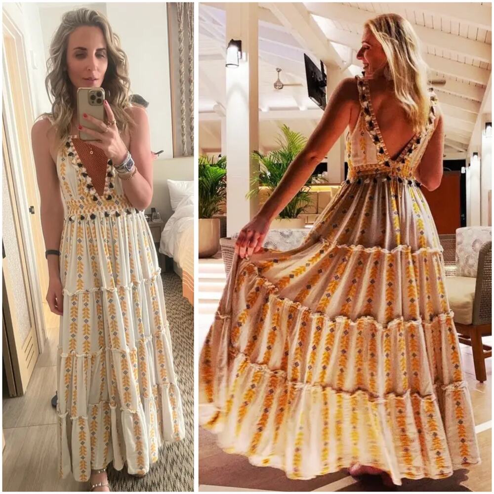 Dodo Bar Or Alicia Maxi Summer Sundress Large